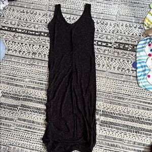 Black Heathered Maxi Dress